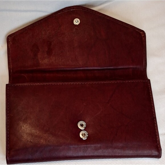 Marshal Burgundy Wallet & Checkbook - Picture 3 of 8